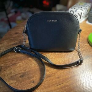 Steve Madden Black Crossbody Bag with Chain Strap